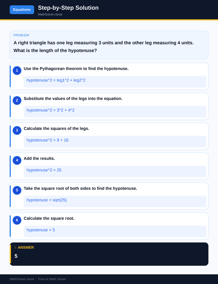 MathSolver solving example 1 — Equation Solving