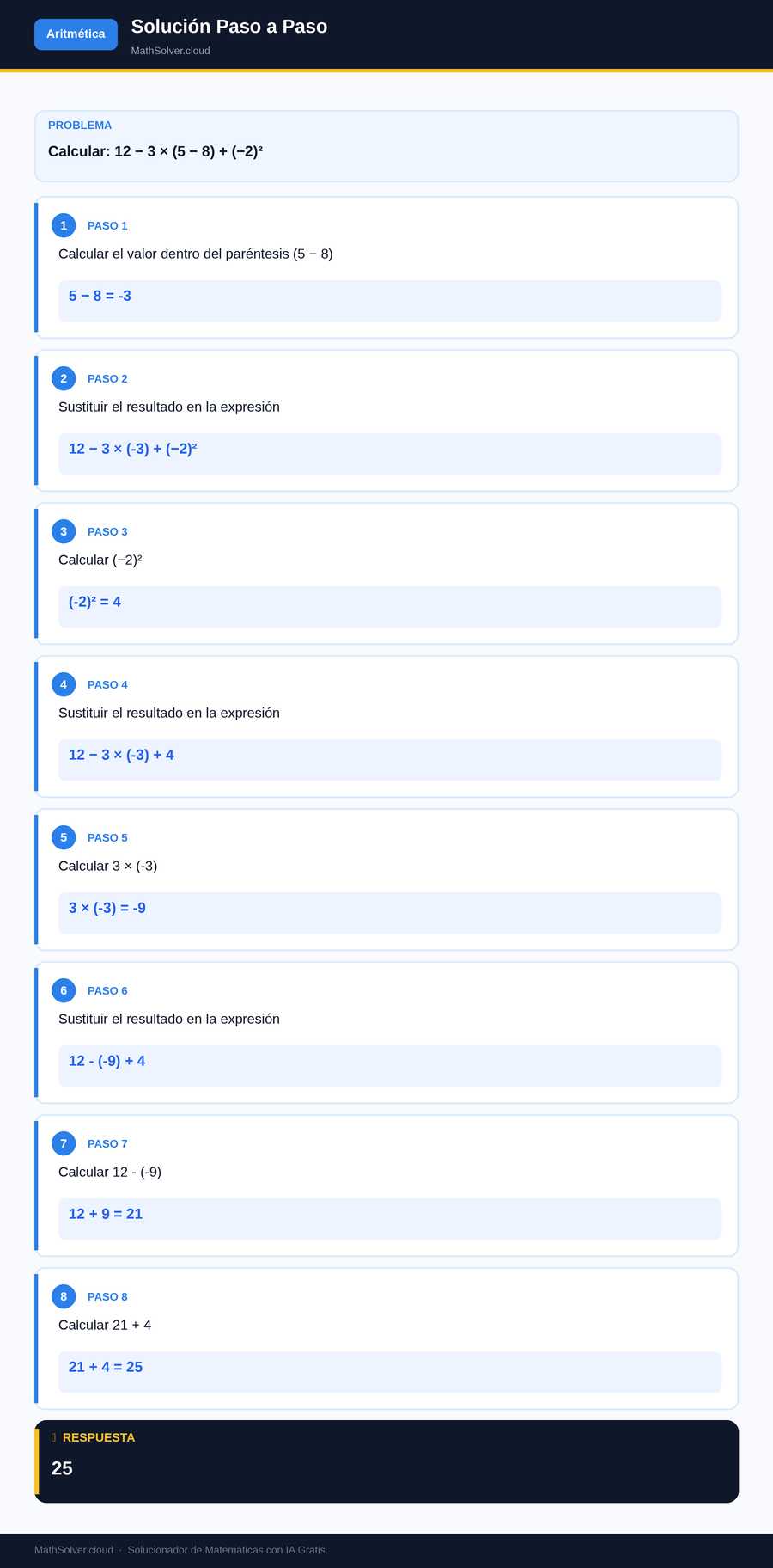 MathSolver resolviendo el ejemplo 2 — Aritmética