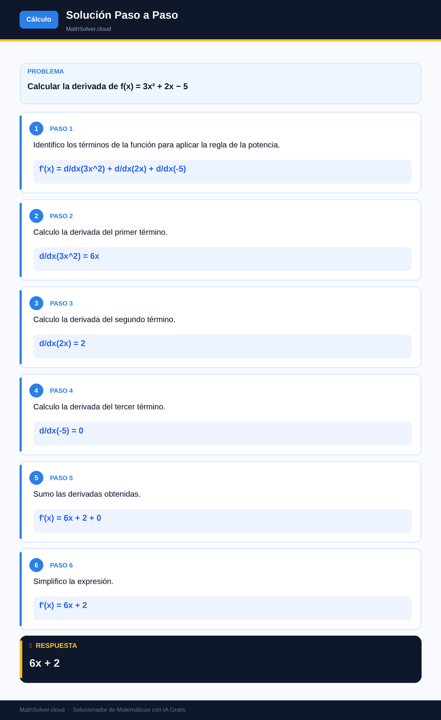 MathSolver resolviendo el ejemplo 1 — Cálculo