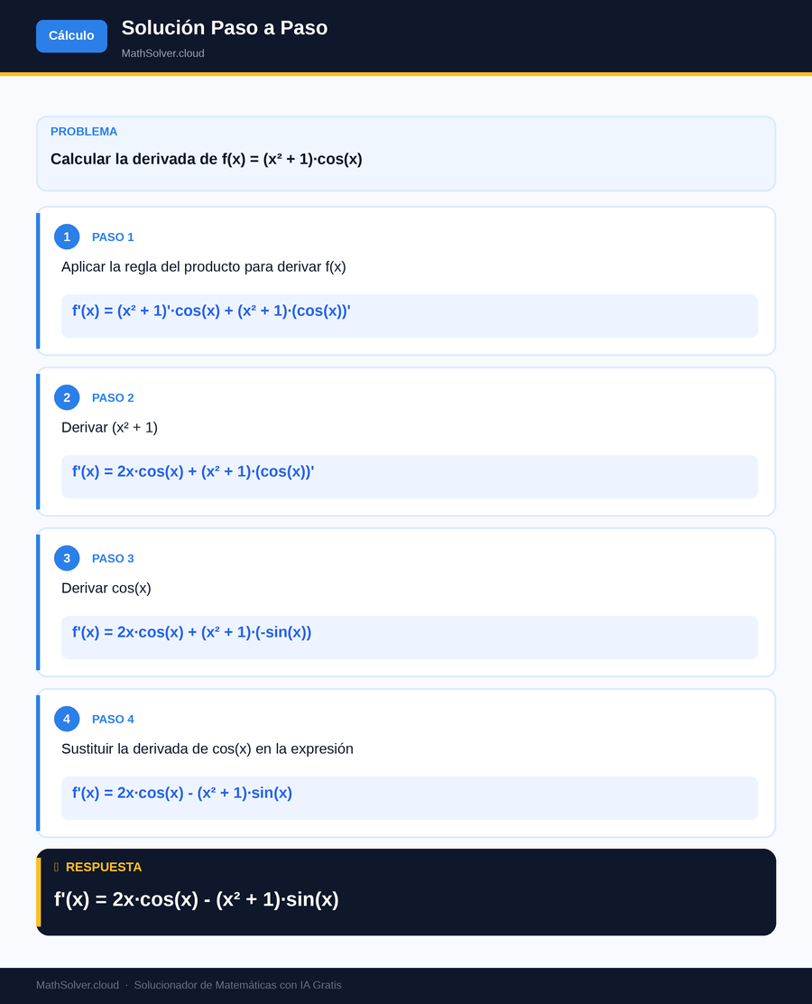 MathSolver resolviendo el ejemplo 2 — Cálculo