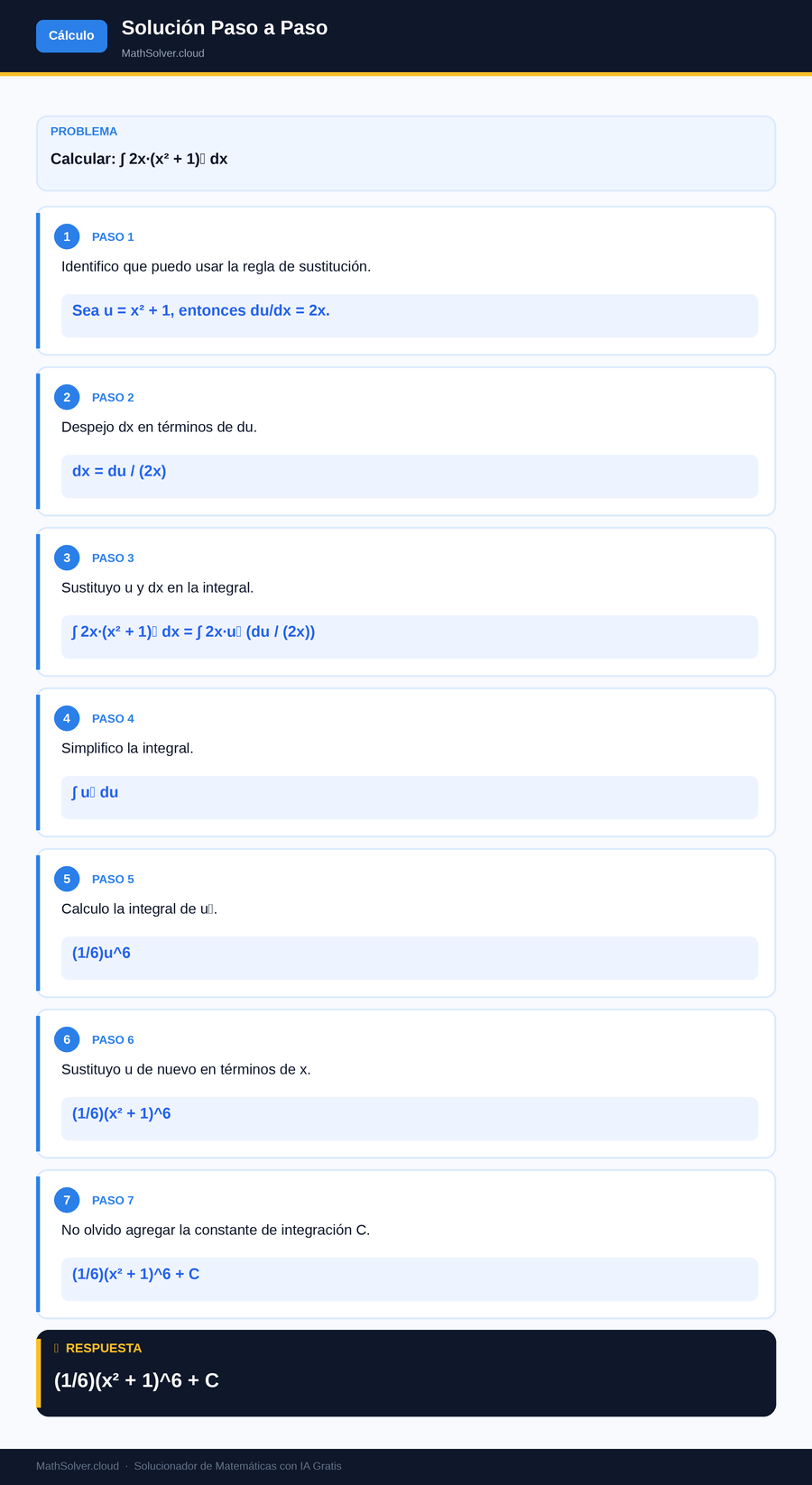 MathSolver resolviendo el ejemplo 1 — Cálculo