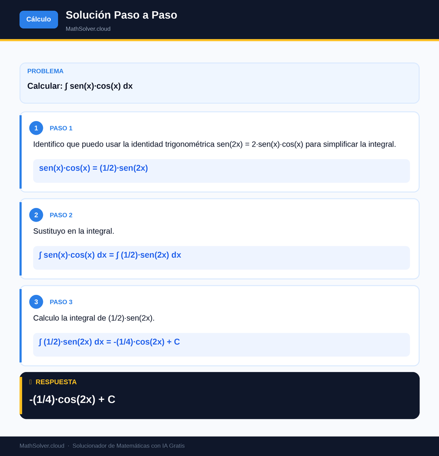 MathSolver resolviendo el ejemplo 2 — Cálculo