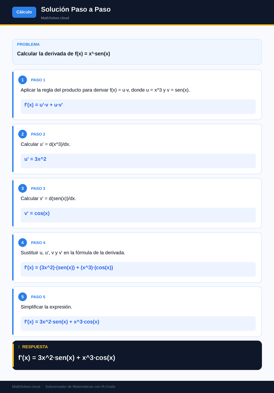 MathSolver resolviendo el ejemplo 2 — Cálculo