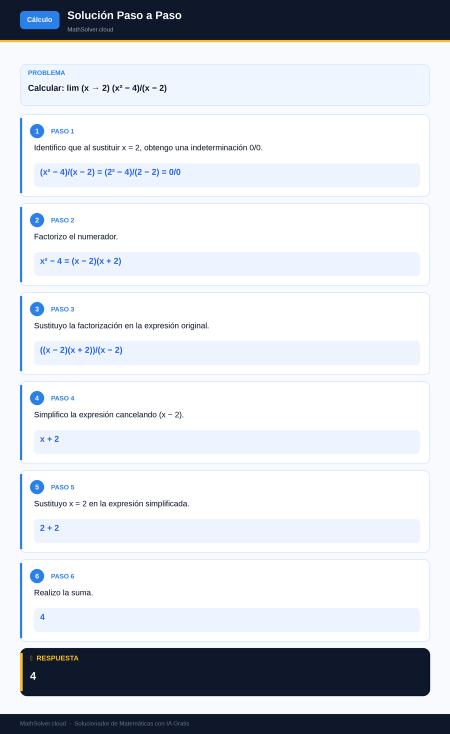MathSolver resolviendo el ejemplo 1 — Cálculo