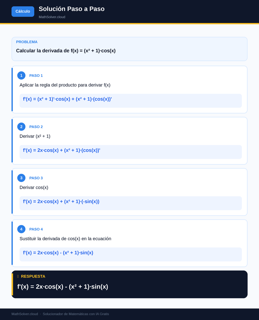 MathSolver resolviendo el ejemplo 2 — Cálculo