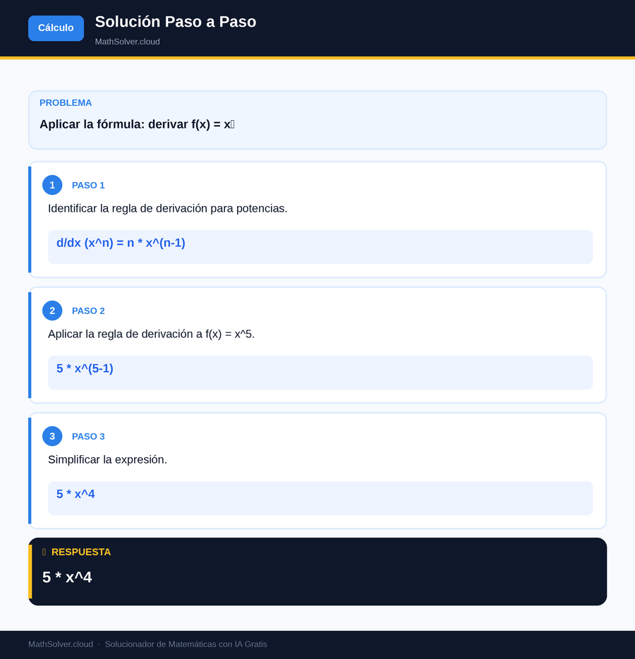 MathSolver resolviendo el ejemplo 1 — Cálculo