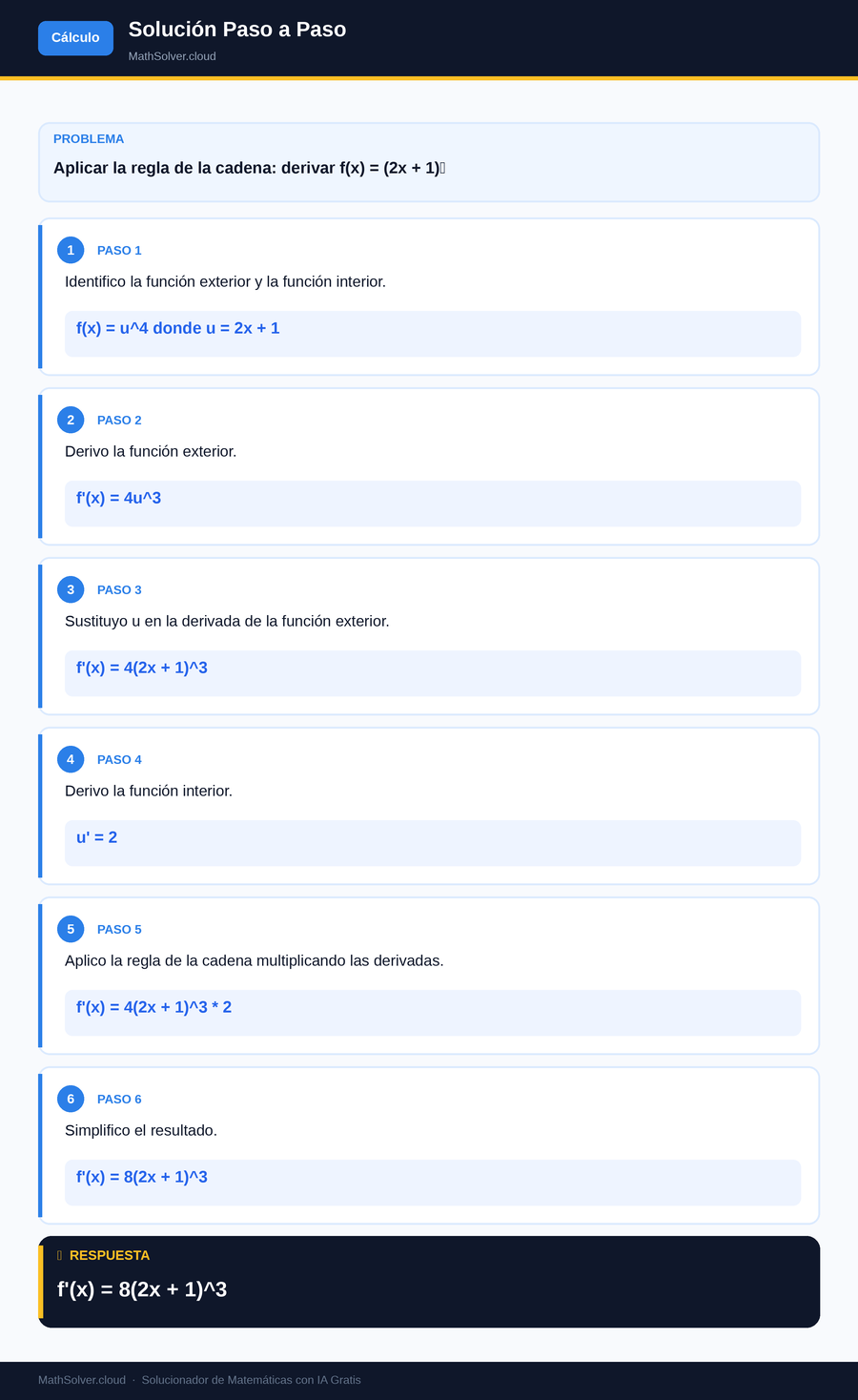 MathSolver resolviendo el ejemplo 2 — Cálculo