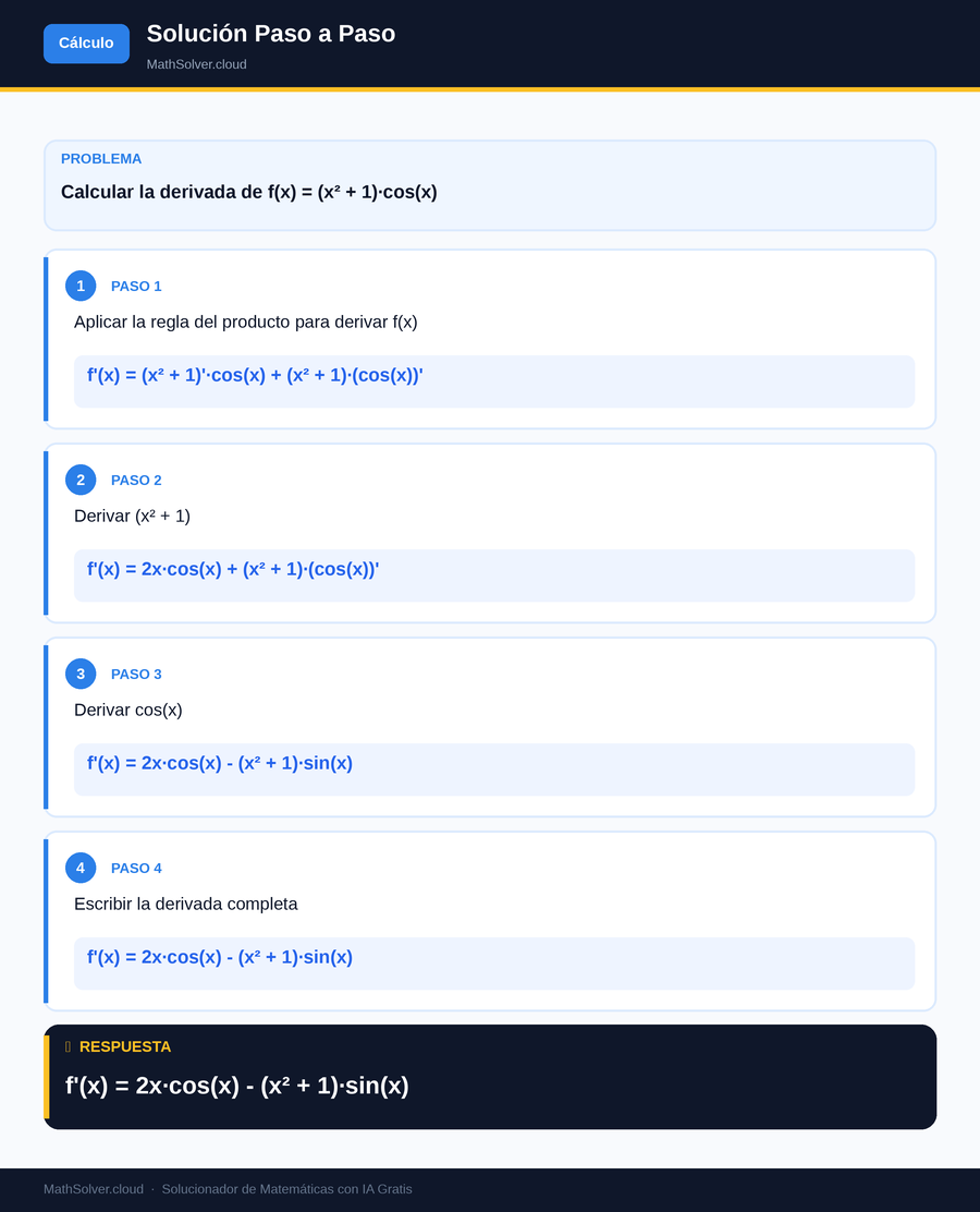 MathSolver resolviendo el ejemplo 2 — Cálculo