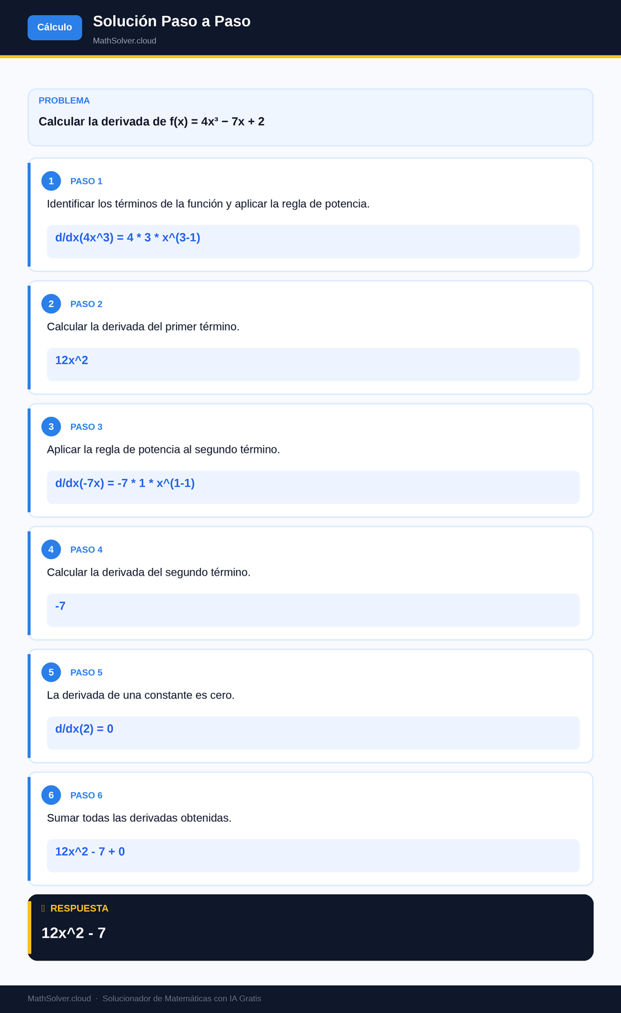 MathSolver resolviendo el ejemplo 1 — Cálculo