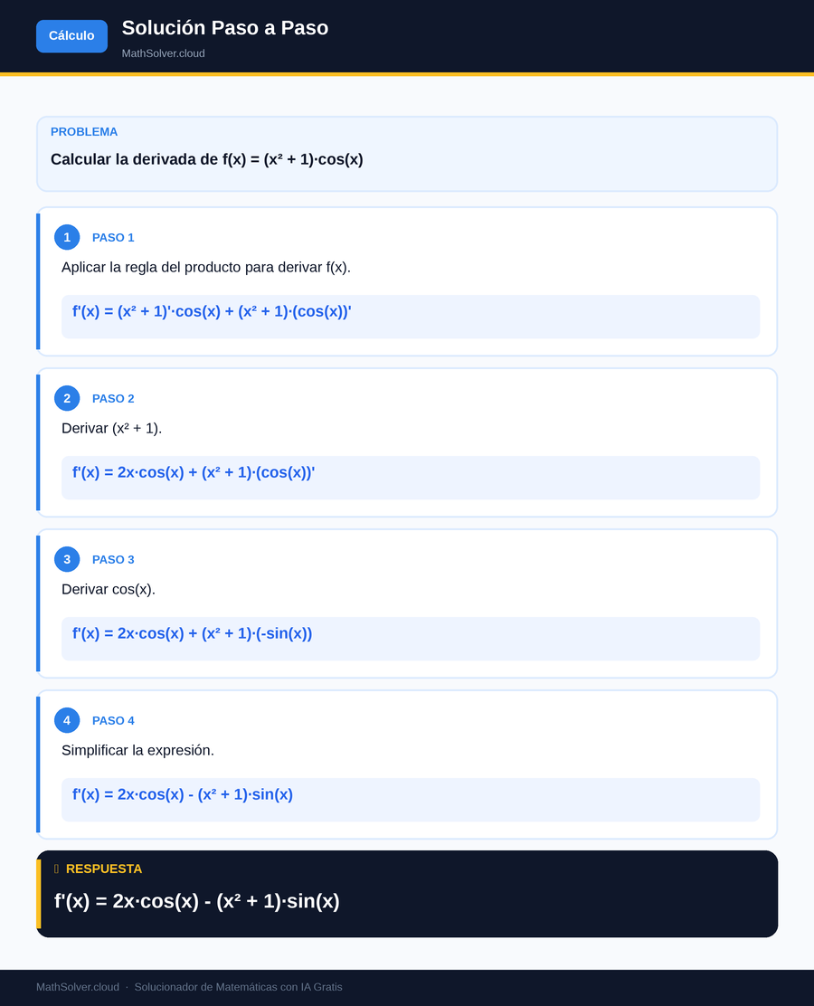 MathSolver resolviendo el ejemplo 2 — Cálculo