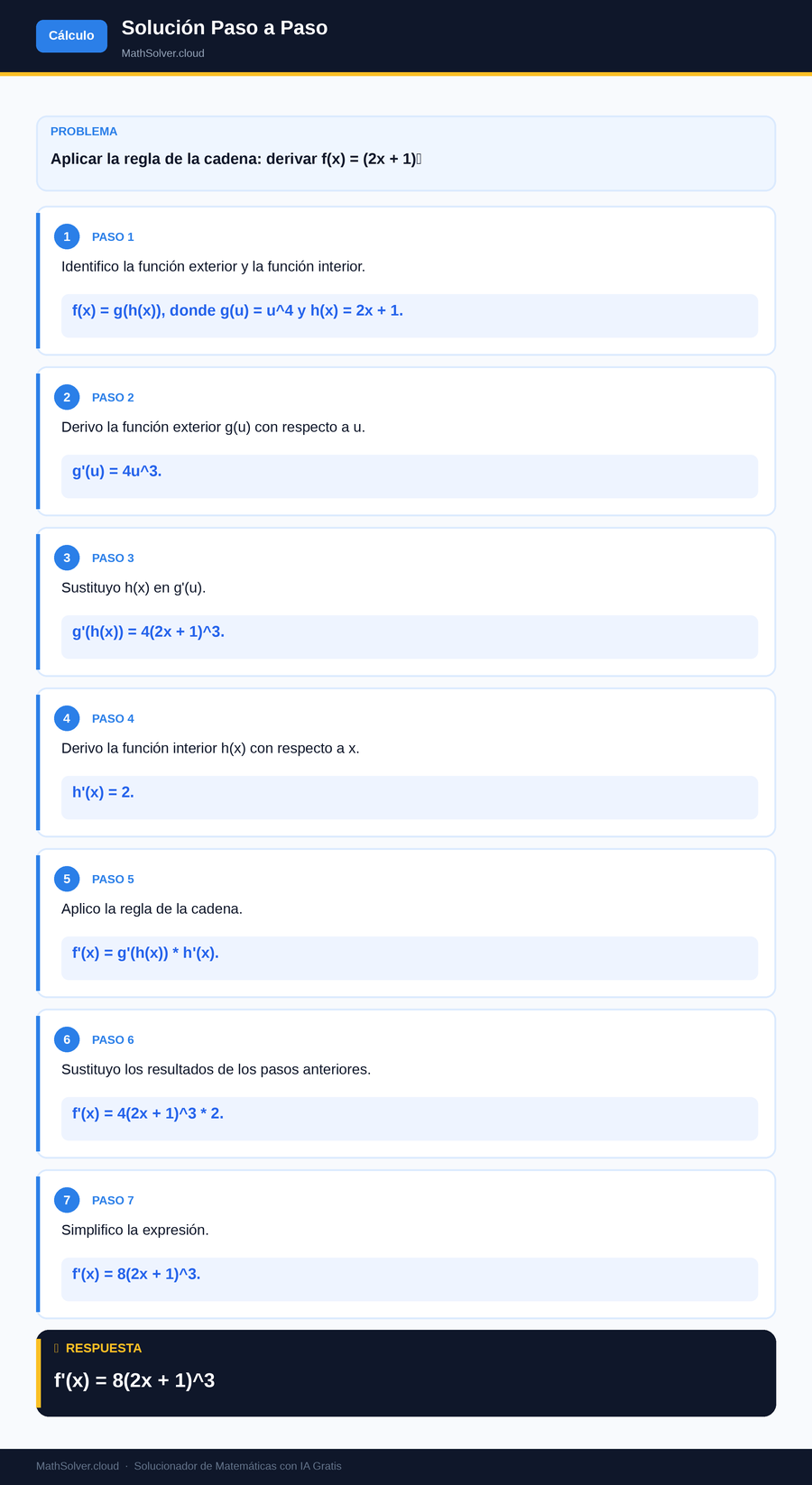 MathSolver resolviendo el ejemplo 2 — Cálculo