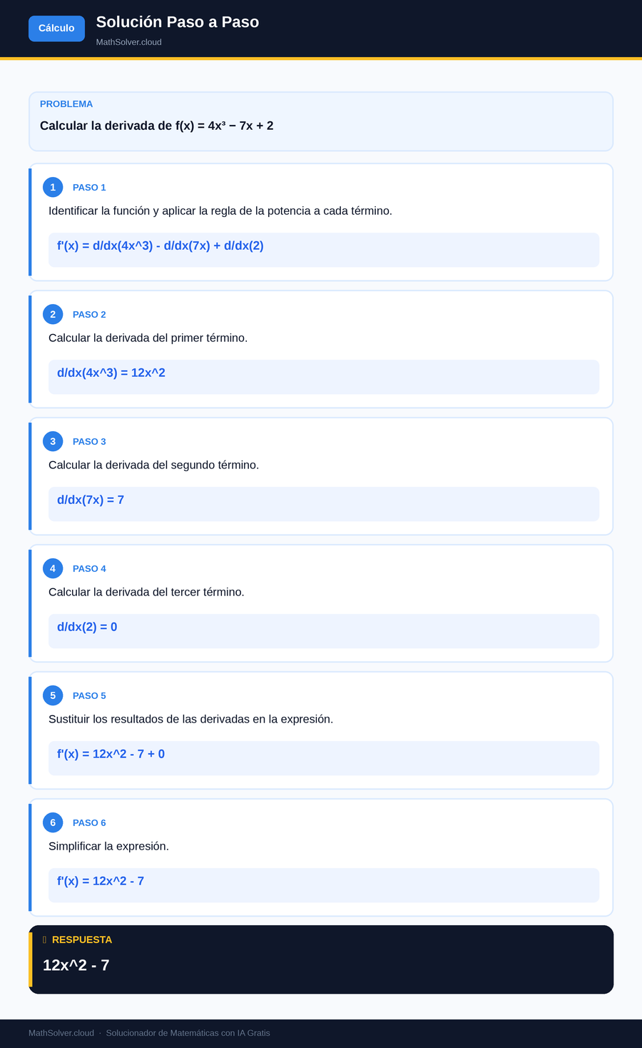 MathSolver resolviendo el ejemplo 1 — Cálculo