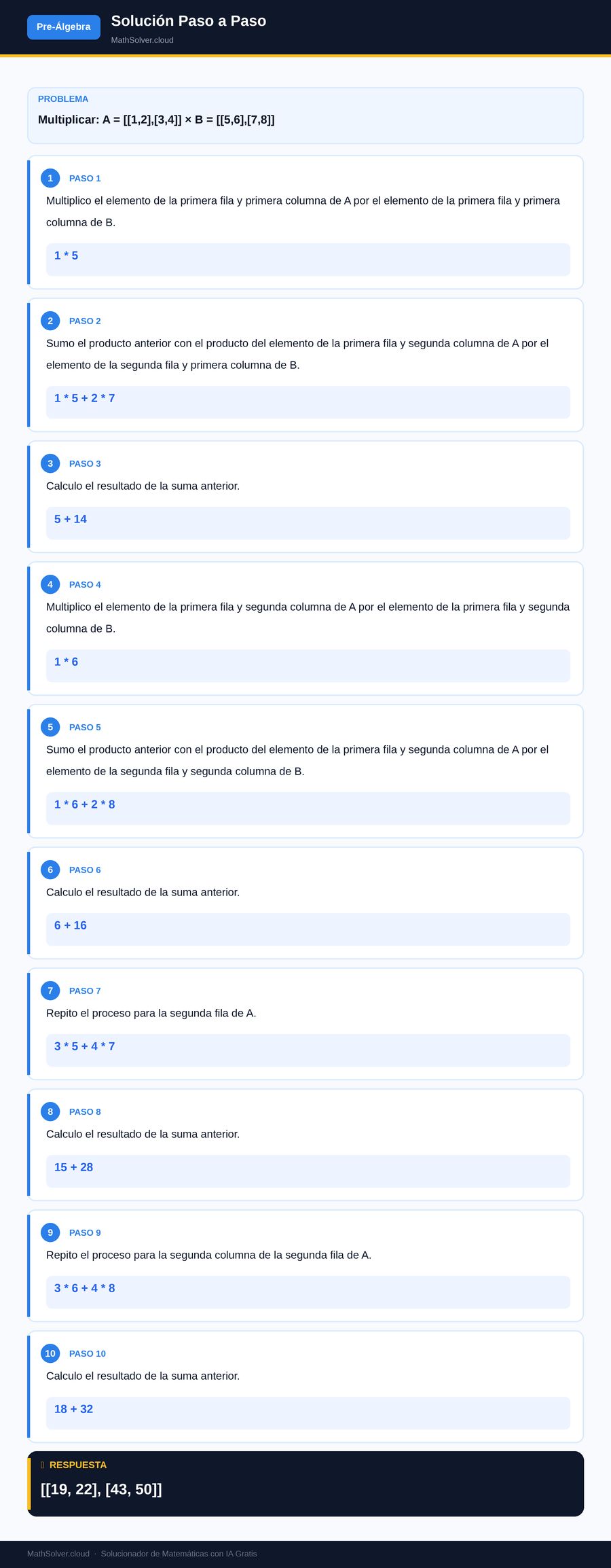 MathSolver resolviendo el ejemplo 1 — Pre-Álgebra