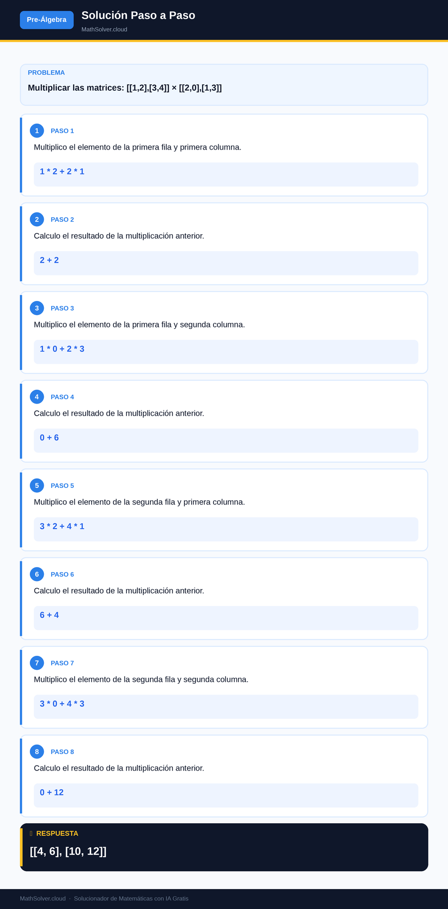 MathSolver resolviendo el ejemplo 2 — Pre-Álgebra