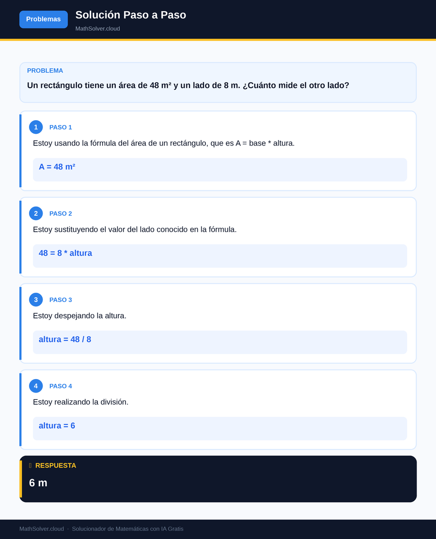 MathSolver resolviendo el ejemplo 2 — Problemas matemáticos