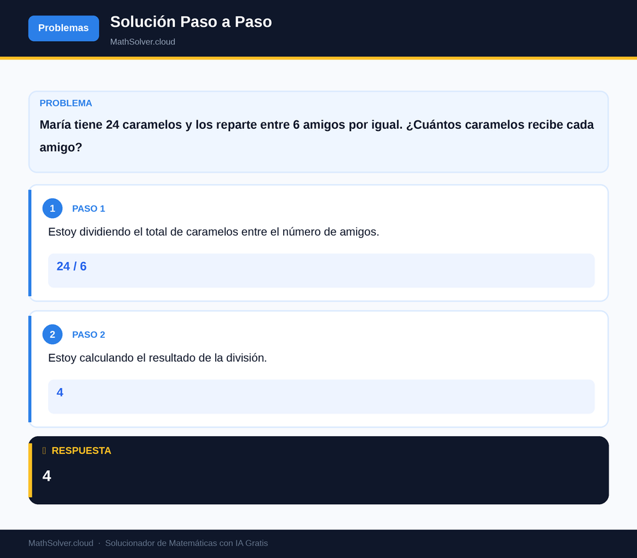 MathSolver resolviendo el ejemplo 1 — Problemas matemáticos