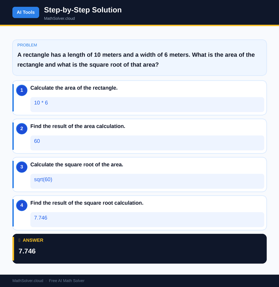 MathSolver solving example 2 — AI Tools & Comparison