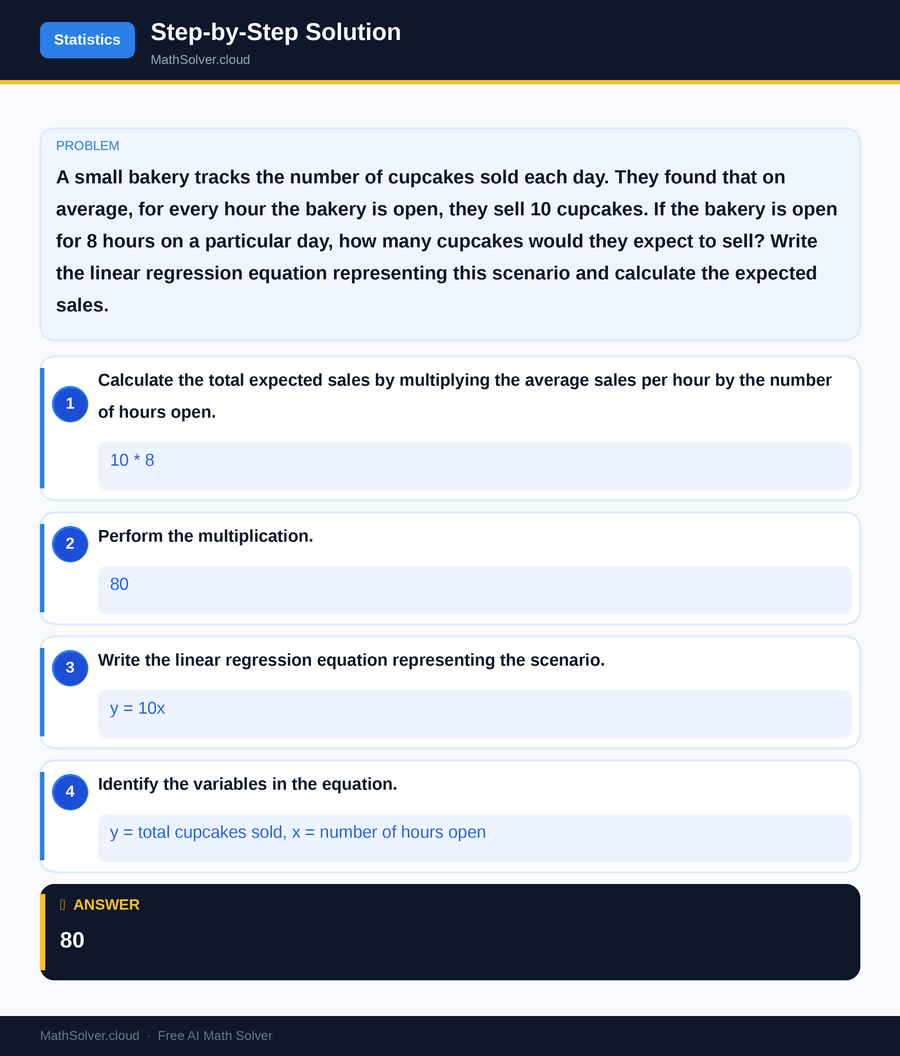MathSolver solving example 1 — Statistics & Probability