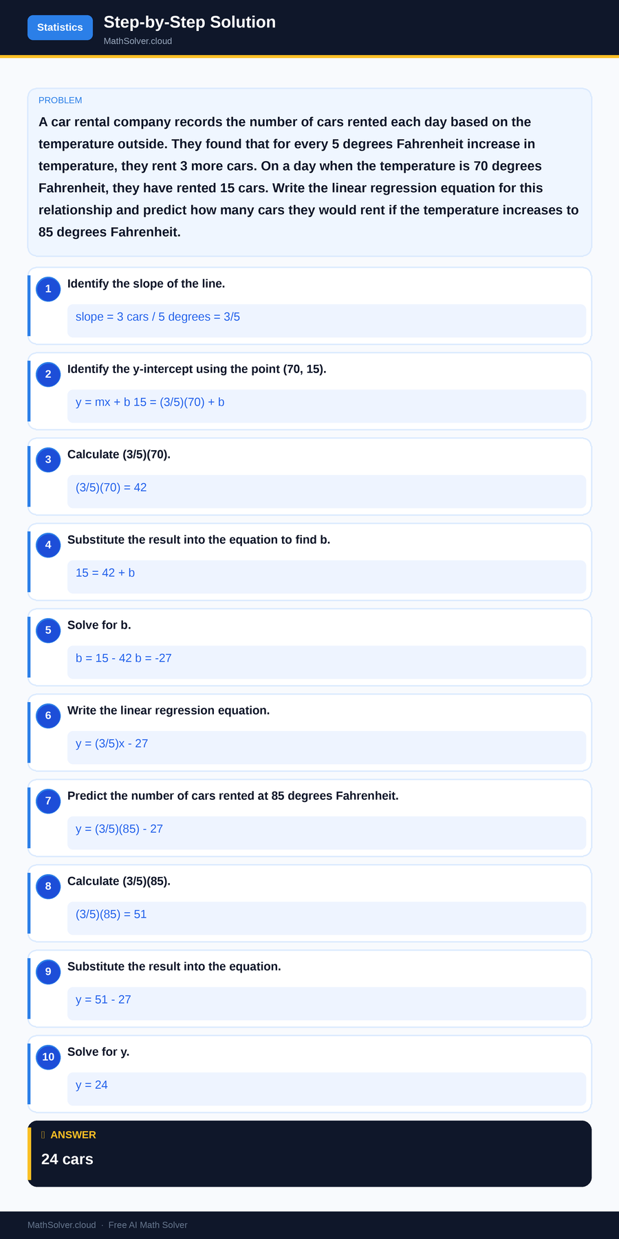 MathSolver solving example 2 — Statistics & Probability