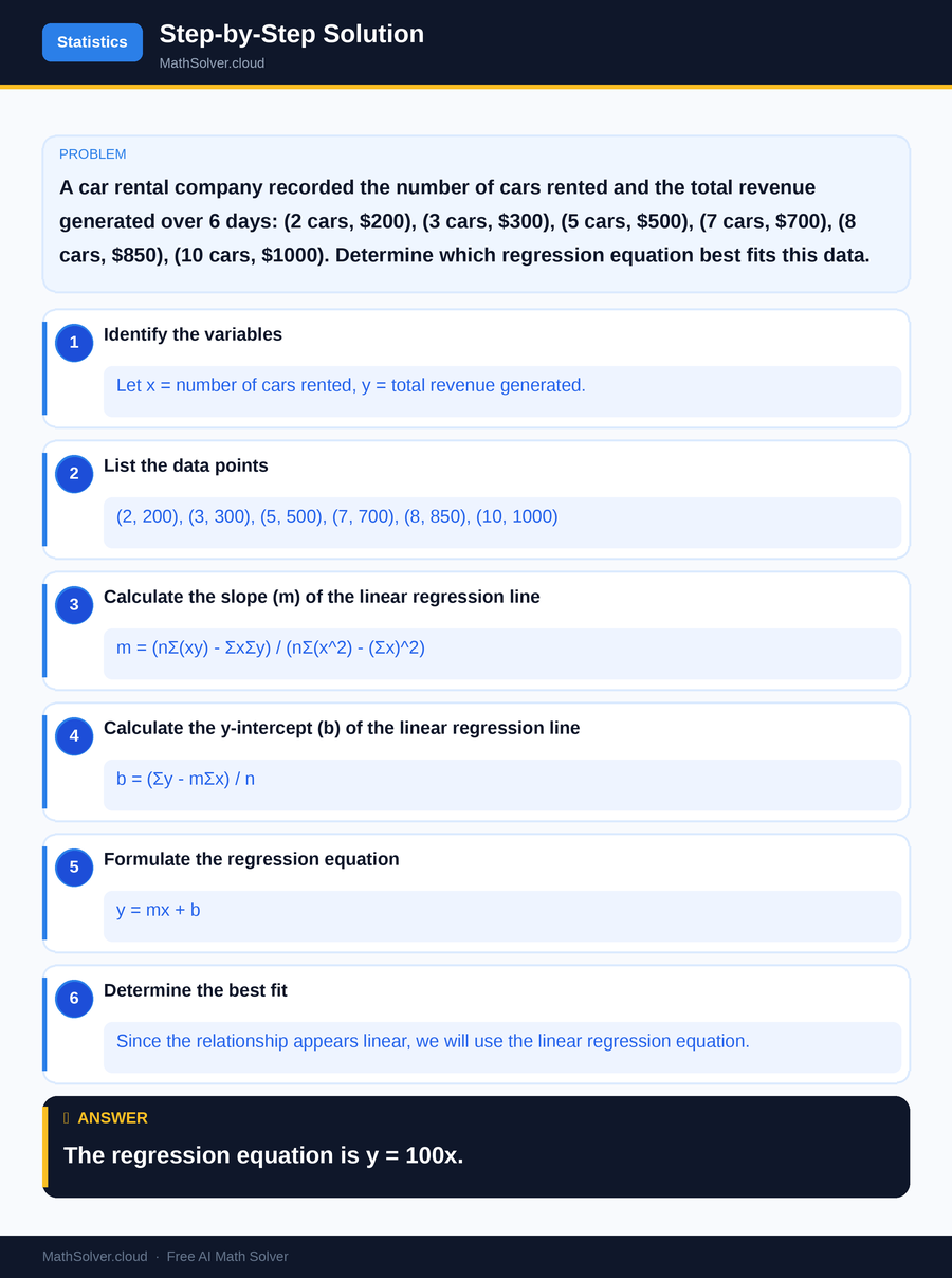 MathSolver solving example 2 — Statistics & Probability