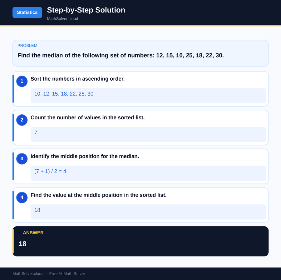 MathSolver solving example 2 — Statistics & Probability